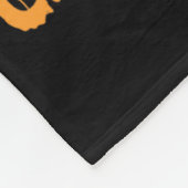Halloween Hühnenkürbchen oder Leckerei Spooky Se Fleecedecke (Ecke)