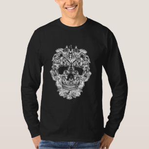 Halloween-Hühner-Schädel Lustige passende Familie T-Shirt