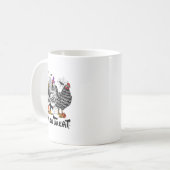 Halloween Hühnerkind oder Leckerei Spooky Jahresze Kaffeetasse (Vorderseite Links)