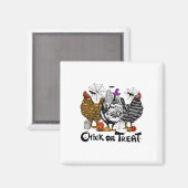 Halloween Hühnerkind oder Leckerei Spooky Jahresze Magnet (Vorderseite/Rückseite)