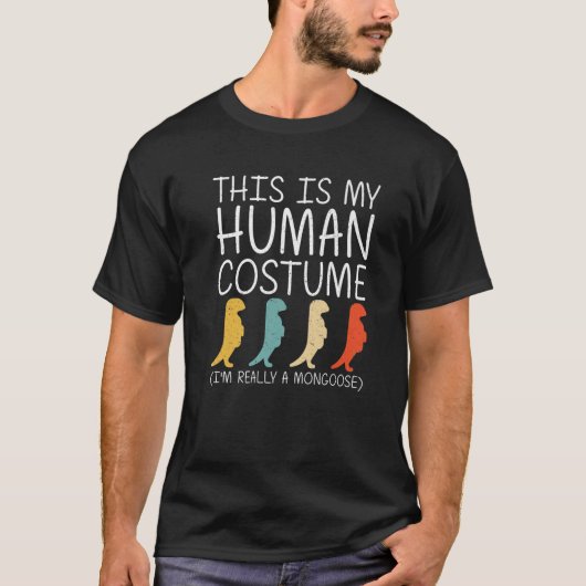 Halloween Human Costume Mustelid Easy DIY T-Shirt (Vorderseite)