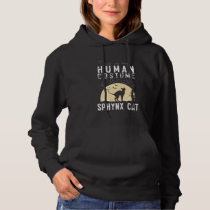 Halloween Human Costume Sphynx Cat Creepy Horror Hoodie
