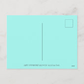 HALLOWEEN HUMMINGBIRD & KÜRBISLATERNE WHIMSY FEIERTAGSPOSTKARTE (Rückseite)