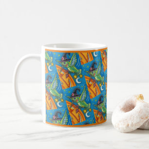 HALLOWEEN HUMMINGBIRD & KÜRBISLATERNE WHIMSY KAFFEETASSE