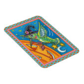 HALLOWEEN HUMMINGBIRD & KÜRBISLATERNE WHIMSY MAGNET (Rechte Seite)