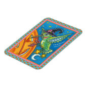 HALLOWEEN HUMMINGBIRD & KÜRBISLATERNE WHIMSY MAGNET (Linke Seite)
