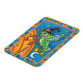 HALLOWEEN HUMMINGBIRD & KÜRBISLATERNE WHIMSY MAGNET (Linke Seite)