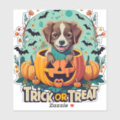 Halloween Hund 1 Aufkleber (Blatt)
