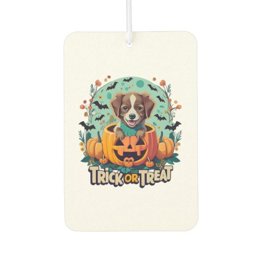 Halloween Hund 1 Autolufterfrischer (Vorderseite)