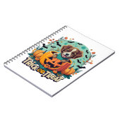 Halloween Hund 1 Notizblock (Linke Seite)