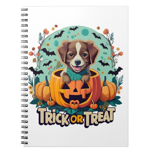 Halloween Hund 1 Notizblock (Vorderseite)