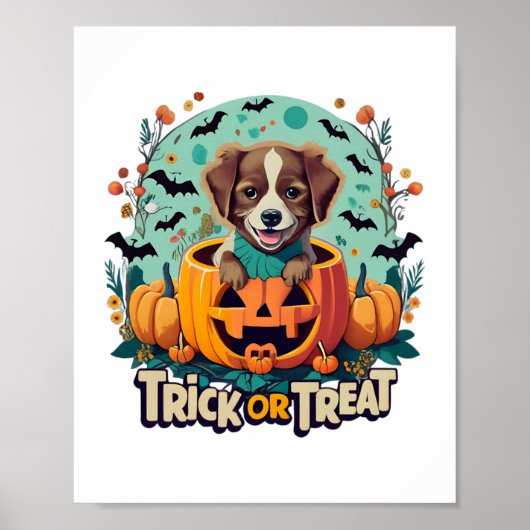 Halloween Hund 1 Poster (Vorne)