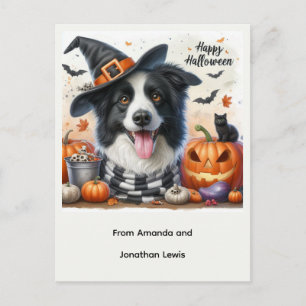 Halloween Hund aus der Kindertageskarte Feiertagspostkarte