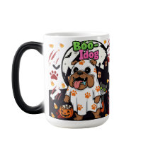 Halloween Hund "Boo Idog" Spooky Paw mit Katze