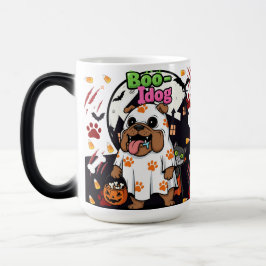 Halloween Hund "Boo Idog" Spooky Paw mit Katze Verwandlungstasse