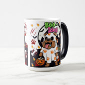 Halloween Hund "Boo Idog" Spooky Paw mit Katze Verwandlungstasse (VorderseiteRechts)
