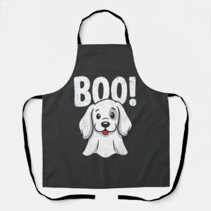 Halloween-Hund Boo Süßer Welpe Geist Design Schürze