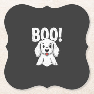 Halloween-Hund Boo Süßer Welpe Geist Design Untersetzer