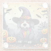 Halloween Hund Glasuntersetzer (Rückseite)