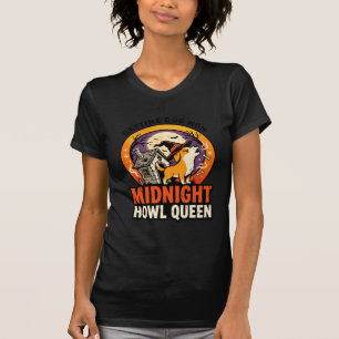 Halloween-Hund-Heul-Königin T-Shirt