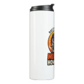 Halloween-Hund-Heul-Königin Thermosbecher (Nach links gedreht)
