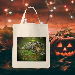 Halloween Hund in Camouflage Tragetasche