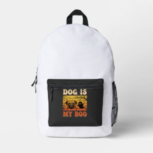 Halloween-Hund ist mein Boo-Pug-Geist-Design Bedruckter Rucksack
