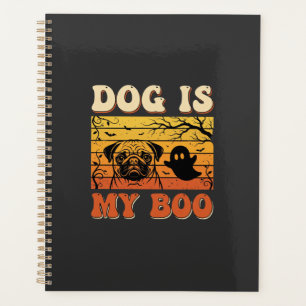 Halloween-Hund ist mein Boo-Pug-Geisterdesign Planer