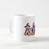 Halloween-Hund Kaffeetasse (Vorderseite Links)