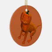 Halloween Hund Keramikornament (Rechts)
