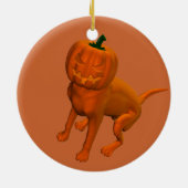 Halloween Hund Keramikornament (Hinten)