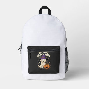 Halloween Hund Mein Hund ist mein Boo Bedruckter Rucksack