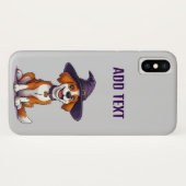 Halloween Hund mit einem Hexenhut Case-Mate iPhone Hülle (Rückseite (Horizontal))