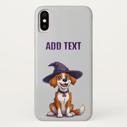 Halloween Hund mit einem Hexenhut Case-Mate iPhone Hülle (Rückseite)