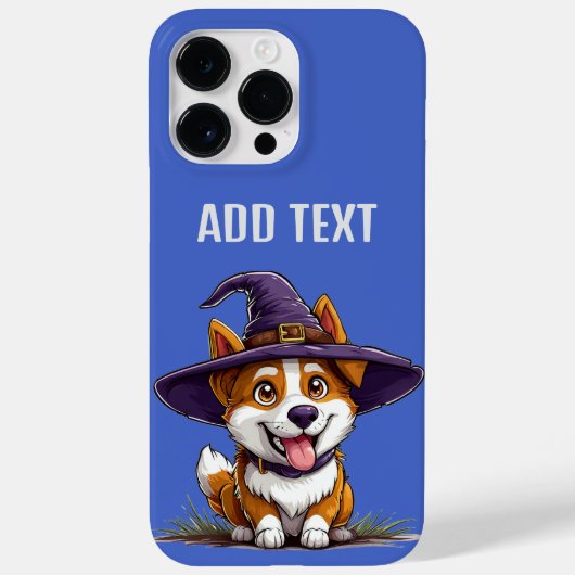 Halloween Hund mit einem Hexenhut Case-Mate iPhone Hülle (Rückseite)