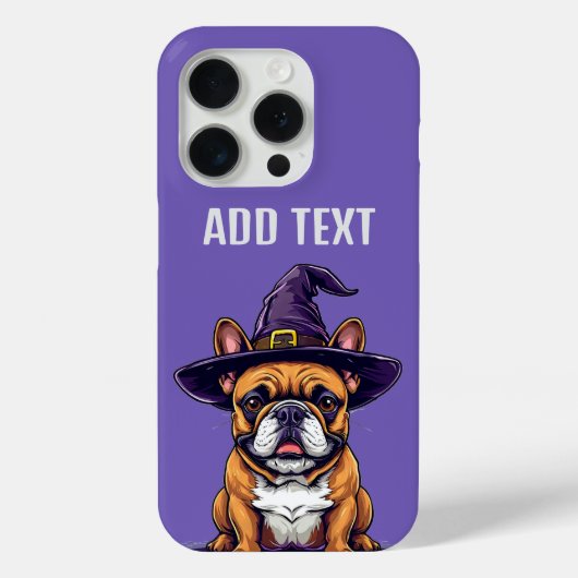 Halloween Hund mit einem Hexenhut Case-Mate iPhone Hülle (Rückseite)