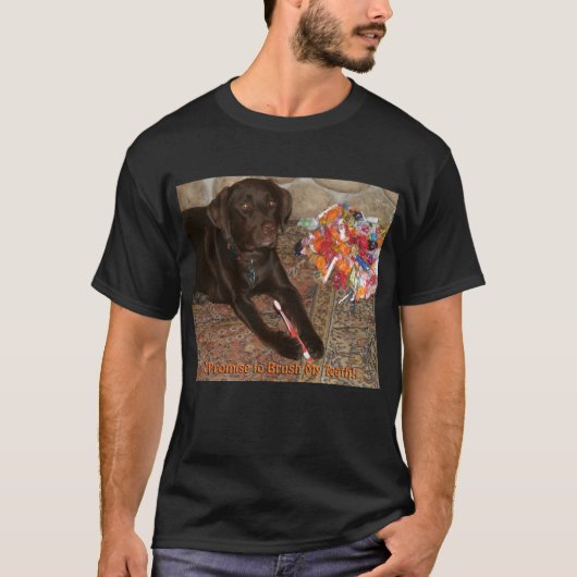 Halloween Hund mit Sweet Tooth Unisex T-Shirt (Vorderseite)