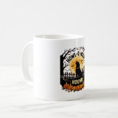 Halloween-Hund-Mond-Heulen (2) Kaffeetasse (Vorderseite Links)