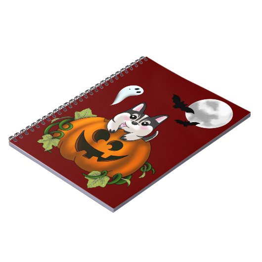 Halloween Hund Notizblock (Linke Seite)