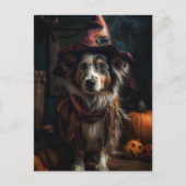 Halloween Hund Postkarte (Vorderseite)