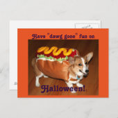 Halloween Hund Postkarte (Vorne/Hinten)