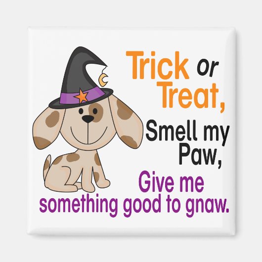 Halloween Hund riecht meine Paw 1 Magnet (Vorne)