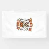 Halloween-Hund-Süßigkeiten-Unfug Banner (Horizontal)