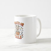 Halloween-Hund-Süßigkeiten-Unfug Kaffeetasse (VorderseiteRechts)