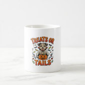Halloween-Hund-Süßigkeiten-Unfug Kaffeetasse (Mittel)