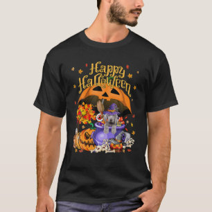 Halloween Hund Weimaraner Kürbislaterne Pump T-Shirt