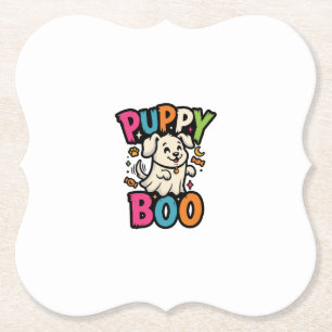Halloween Hund Welpe Boo Untersetzer