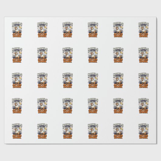 Halloween-Hunde-Boo-Crew (5) Geschenkpapier (Flach)