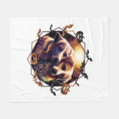 Halloween Hunde Fleecedecke (Vorderseite (Horizontal))
