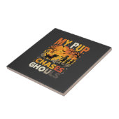 Halloween-Hunde-Friedhofs-Patrouille Fliese (Seite)